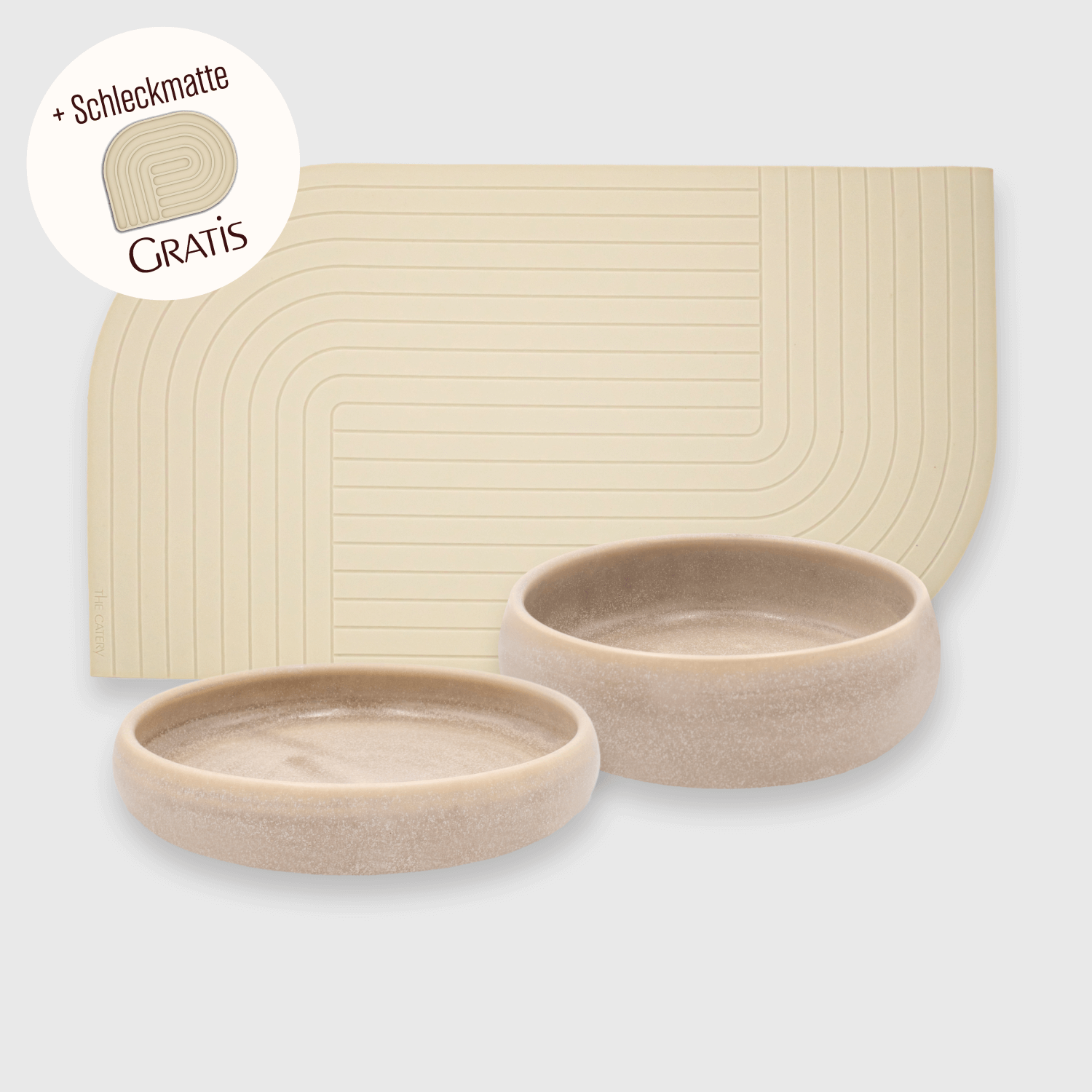 3er Set Futterplatz Katze